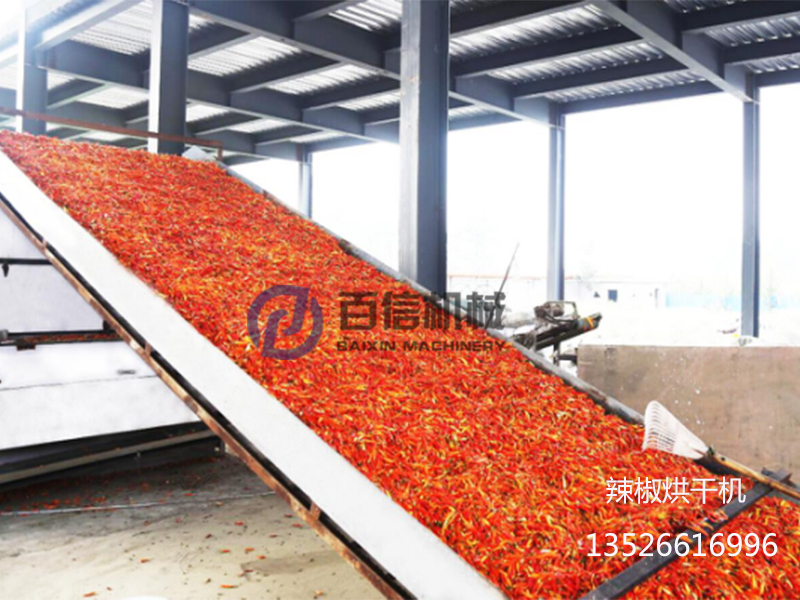 云南辣椒烘干機現(xiàn)場