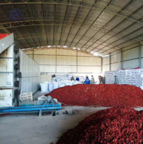 日烘干20噸辣椒烘干生產(chǎn)線 用網(wǎng)帶辣椒烘干機(jī)整套生產(chǎn)線需要用